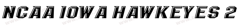 NCAA Iowa Hawkeyes 2字体转换